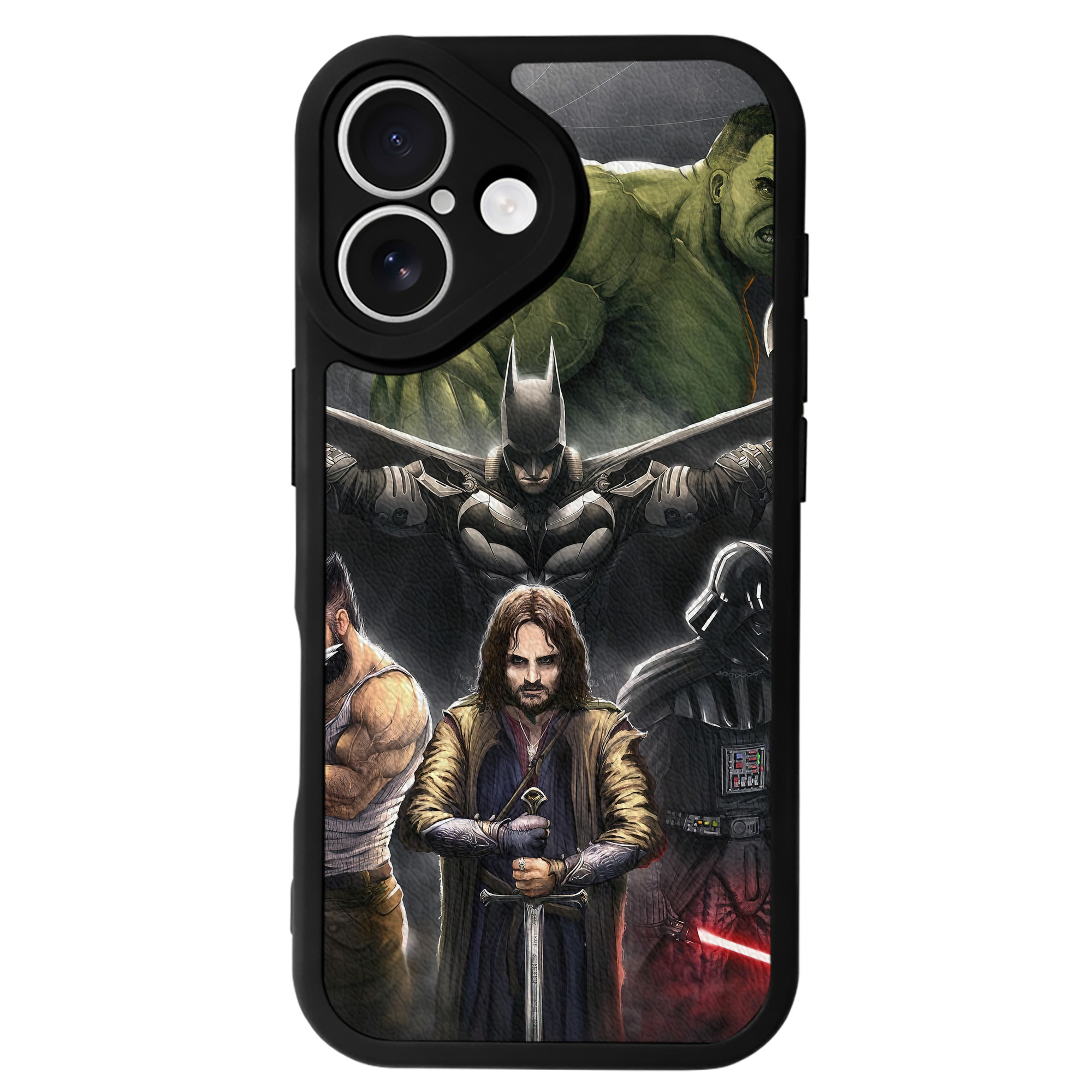 （画像用） スター・ウォーズ Star Wars 【iPhone 16シリーズ対応】シリコンスマホケース（レザー調） 材質：シリコン